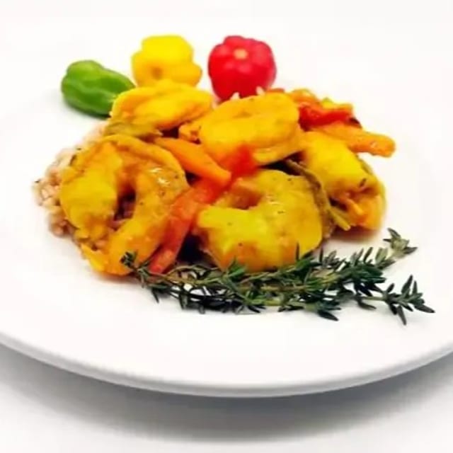 Curry Shrimp.