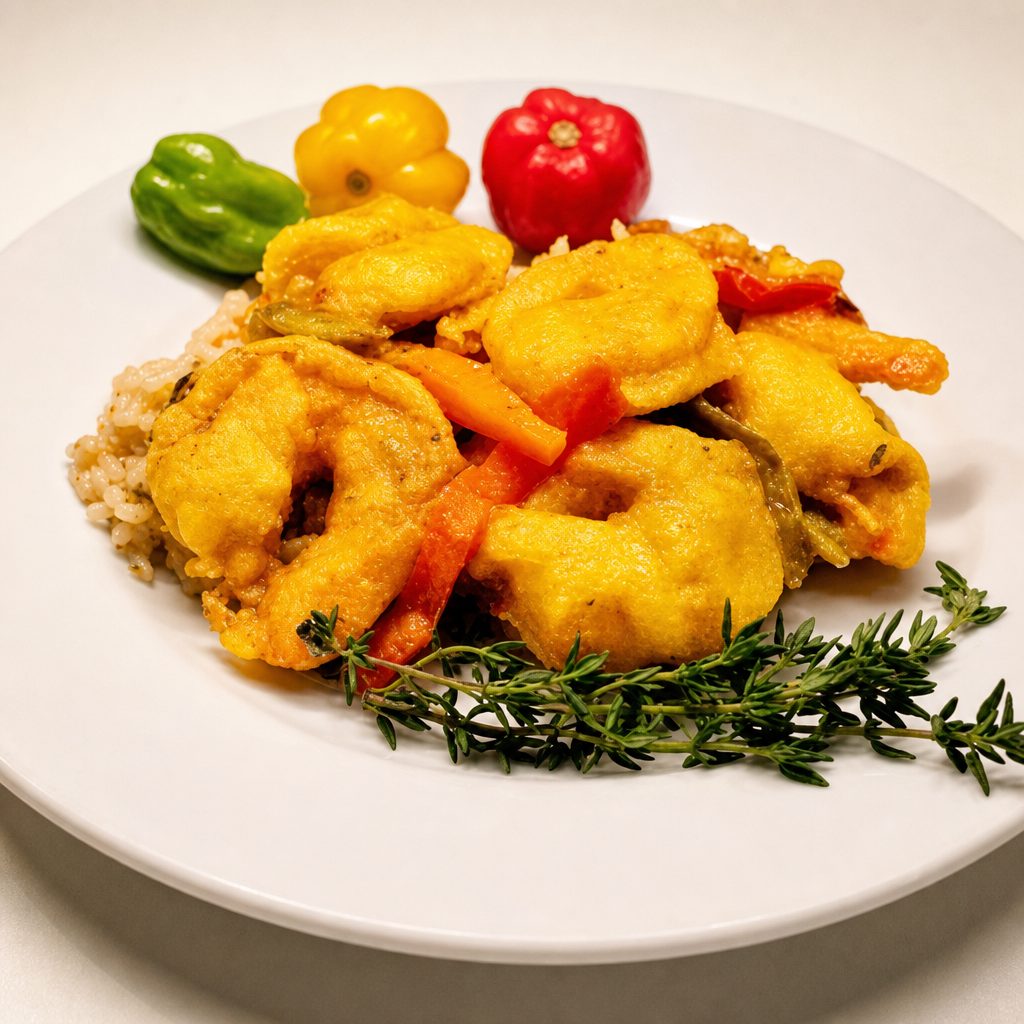 Curry Shrimp.