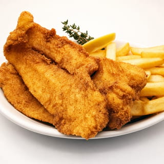 Fried Fish with Fries